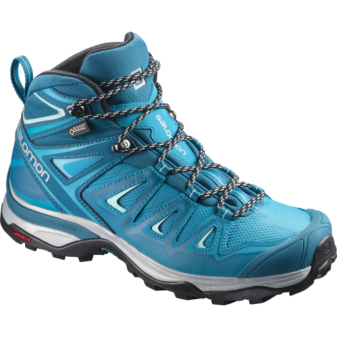 Buty Trekkingowe Damskie Salomon X ULTRA 3 MID GTX® W - Turkusowe - Polska (754-KTPASE)